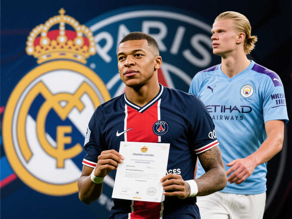 皇马向姆巴佩发出合同邀请,若两周无回应将转而追逐哈兰德 皇马向姆巴佩发出合同邀请,若两周无回应将转而追逐哈兰德